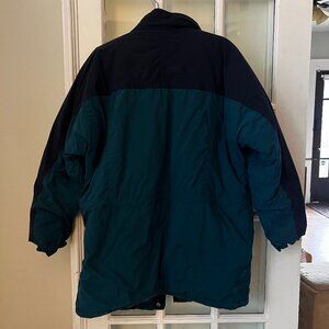 Lands’ End Vintage Down Parka Sz M – 80s/90s Teal Blue Squall Coat